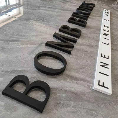 Aluminium doosletters op maat met LED-verlichting — geproduceerd door Dutch Neon Sign in Oosterhout
