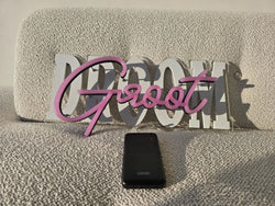 Image of DROOM_GROOT _dutch _neon_sign